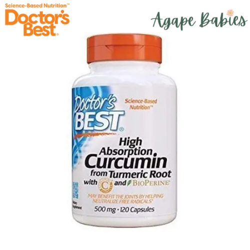 Doctor's Best Curcumin High Absorption 500 mg, 120 caps.