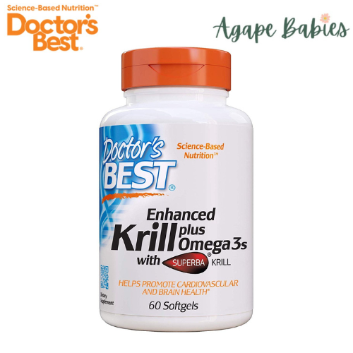 Doctor's Best Enhanced Krill + Omega 3s with Superba Krill, 60 sgls