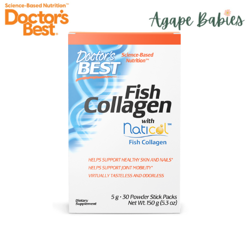 Doctor's Best Fish Collagen with Trumarine Collagen, 30 sticks