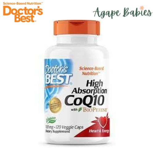 Doctor's Best High Absorption CoQ10 with BioPerine 100 mg, 120 vcaps.