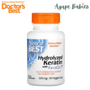 Doctor's Best Hydrolyzed Keratin 500 mg, 60 vcaps. Exp: 07/27
