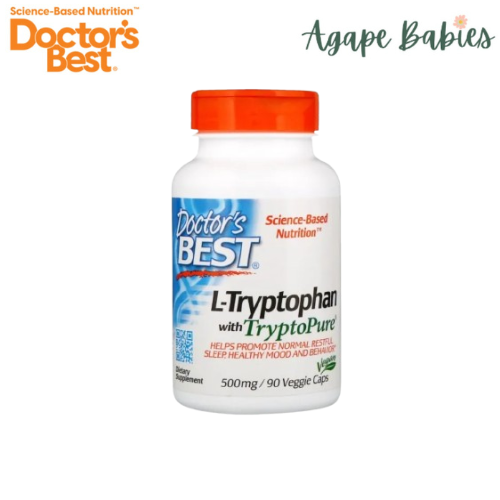 Doctor's Best L-Tryptophan with TryptoPure 500mg, 90 vcaps.