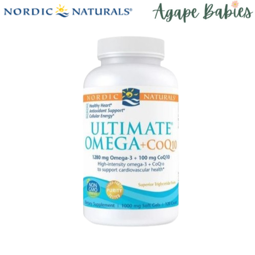 Nordic Naturals Ultimate Omega + CoQ10 1000 mg - Plain, 60 sgls.