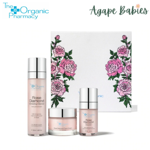 The Organic Pharmacy Embroidered Rose Diamond Gift Set