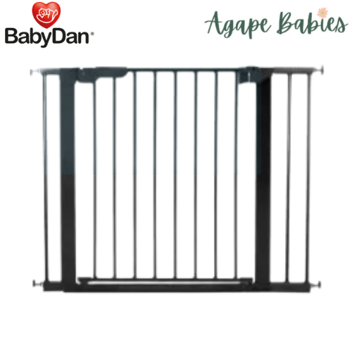 Baby Dan Premier Pressure Fit Safety Gate with 3 extensions (Black)