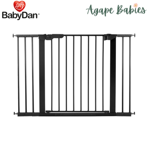 Baby Dan Premier Pressure Fit Safety Gate with 5 extensions (Black)