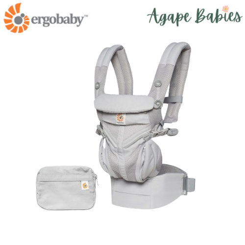 [1 year local warranty] Ergobaby Omni 360 Cool Air Mesh Baby Carrier - Pearl Grey