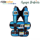 RideSafer Delight Wearable Safety Restraint - Blue - Small (10 year local warranty)