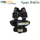 RideSafer Delight Wearable Safety Restraint - Black - Small (10 year local warranty)