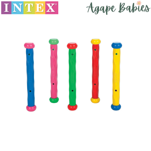INTEX Underwater Play Sticks, Ages 6+, 5 Colours