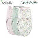 Ingenuity Swaddleme Easy Change 3pk 0-3M - Peekabo Panda