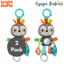 [2 Pack] Bright Starts Playful Pals Activity Toy - Sloth