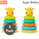 [2 Pack] Bright Starts Giraffe Tower Stacking Toy