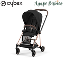 Cybex Mios Frame Rose Gold + Seat Pack Sepia Black (Bundle Pack)