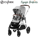 Cybex Gazelle S 2 Silver Frame Stroller - 2 Colors
