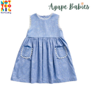 Not Too Big Birds Sleeveless Dress - Periwinkle