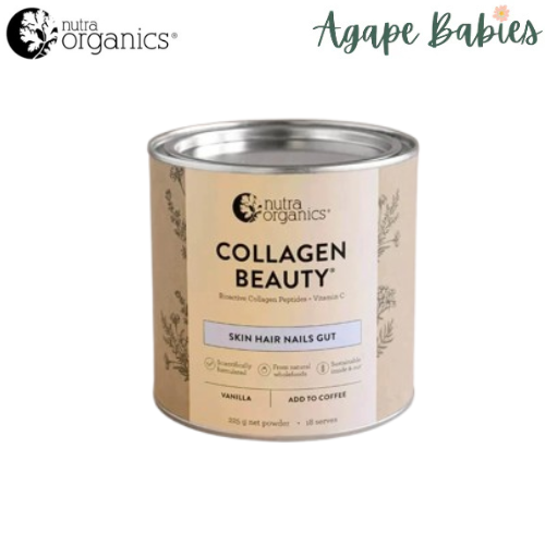 Nutra Organics Collagen Beauty with Verisol C - Vanilla 225gm