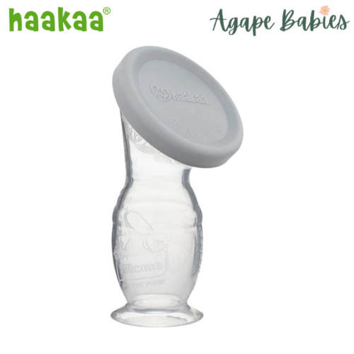 Haakaa Gen 2 Silicone Manual Breast Pump, 100ml (w/ Suction Base & Lid) - 3 Color