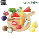 Le Toy Van Wooden Chopping Board & Sliceable Play Food