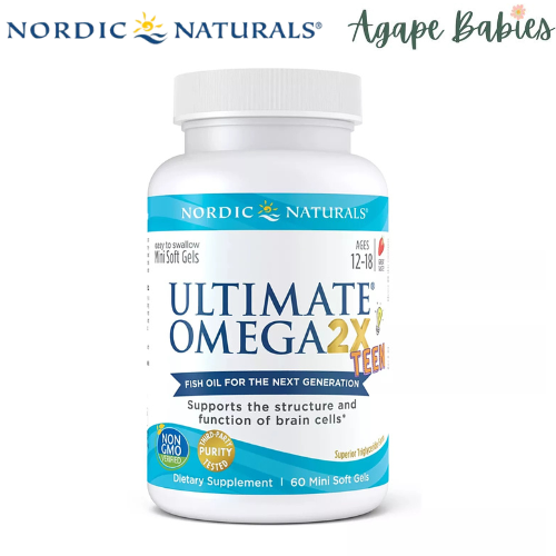 Nordic Natural Ultimate Omega® 2X Teen, 60 sgls. Exp: 06/28