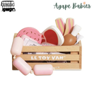 Le Toy Van Wooden Market Crate - Butchers Meat