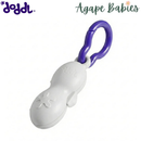 Doddl Toddler spoon and fork case - Cool grey (purple clip)