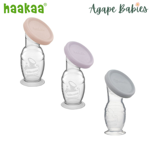 Haakaa Gen 2 Silicone Manual Breast Pump, 150ml (w/ Suction Base & Lid) - 3 Color