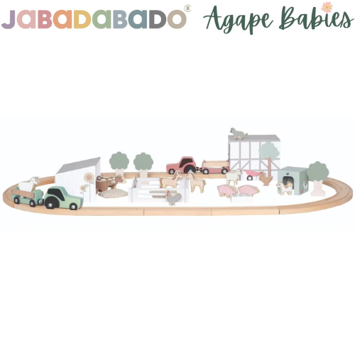 Jabadabado Train Set Farm With Animals