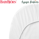 BabyBjorn Fitted Sheet For Baby Crib - White