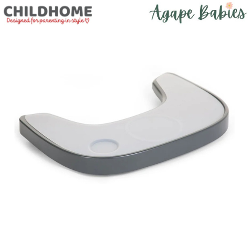 Childhome Evolu Feeding Tray + Silicone Placemat - Anthracite
