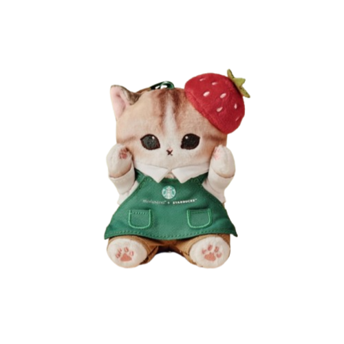 Starbucks Mofusand Classic Barista Plushie ginger cat kitty soft toy e