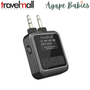 Travelmall 2-in-1 Premium Pro In-Flight Bluetooth Audio Adaptor Receiver & Transmitter