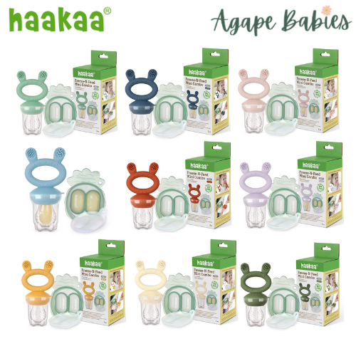 Haakaa Freeze-N-Feed Mini Combo - Feeder + Pea Green Tray - 9 Color