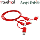 Travelmall Multi-Tool 5-in-1 Charge and Syn Cable - 3 Colors
