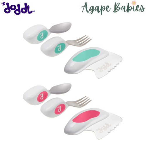 Doddl Toddler Knife, Fork & Spoon Set - 2 Colors