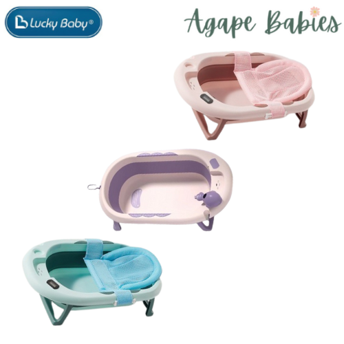 Lucky Baby OALY™ Collapsible Bath Tub W/Thermometer+ Bath Support 81X51X22 CM UNFOLD"