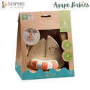 Sophie La Girafe So'pure Rubber & Wood boat