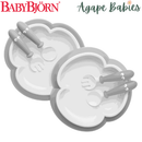 BabyBjorn Baby Plate, Spoon And Fork 2 Pcs - 4 Colors