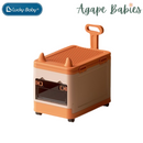 Lucky Baby Stackable Toy Clothes Storage Box W/ Wheel & Lid for Building LEGO Block - 2 Color