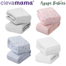 Clevamama Jersey Cotton Cot Bed Fitted Sheet 2pk - 4 Colors