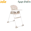 [1 year local warranty] Joie Mimzy Snacker Highchair - Cosmo Tan