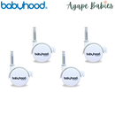 Babyhood Standard Cot Wheels White 1 Set