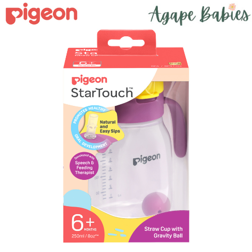 Pigeon StarTouch Straw Cup with Gravity Ball Straw 250ml - 3 Colors