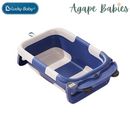 Lucky Baby Foldable Bath Tub W/Thermometer - 2 Color