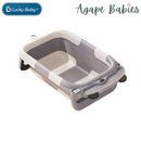 Lucky Baby Foldable Bath Tub W/Thermometer - 2 Color