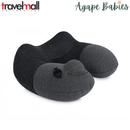 TravelMall 3D Inflatable Neck Pillow (Black)