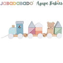 Jabadabado Train With Blocks Teddy