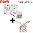 Nom Nibbles SG Edition Silicone Colouring Mat - 3 Designs