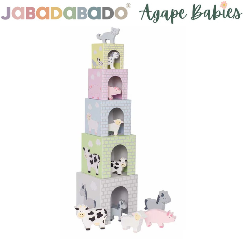 Jabadabado Stacking Cubes Animal