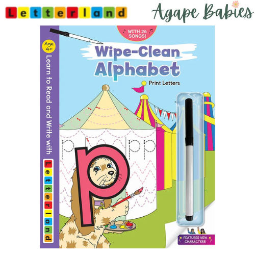 Letterland Wipe-Clean Alphabet - Print Letters
